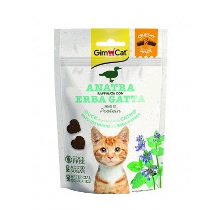 GimCat Crunchy Snack kacsa macskamentával 50g