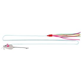   Trixie 45746 Playing Rod with 2 Toys - egeres/bojtos macskapeca macskák részére (40cm)