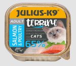   Julius-K9 Cat Terrine Adult Salmon&Poultry - lazac-szárnyas nedveseledel felnőtt macskák részére (100g)