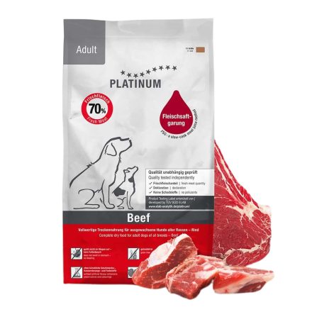 PLATINUM Adult Beef+Potato kutyatáp felnőtt kutyának marhahúsból 10kg