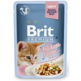 Brit Prémium Cat Kitten Delicate fillets csirke 85g