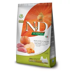   N&D Dog Grain Free Pumpkin adult mini wild boar, pumpkin & apple (vaddisznó & alma sütőtökkel) száraz kutyatáp 2,5kg