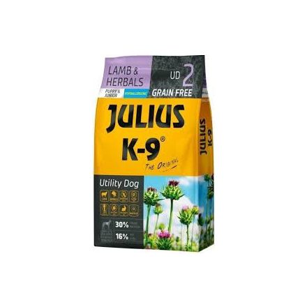 Julius K-9 Utility Dog Hypoallergenic Puppy Lamb - herbals száraztáp 3kg