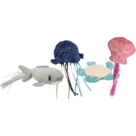 Trixie 45553 sea animal - játék (tengeri állatkák) macskák részére 5-8cm