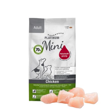 PLATINUM Adult Chicken Mini kutyatáp felnőtt kistestű kutyának csirkehúsból 900g