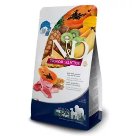   N&D Dog Tropical Selection Adult Medium/Maxi bárány, tönkölybúza, zab, trópusi gyümölcsök száraztáp kutyának 10kg 