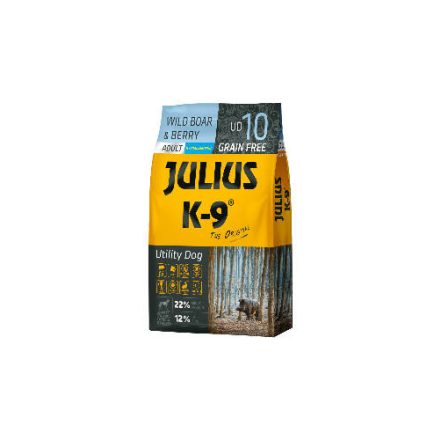 Julius K-9 Utility Dog Hypoallergenic Adult Wild boar, berry Adult száraztáp 10kg