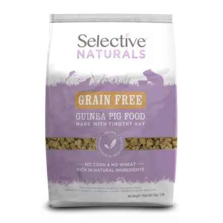 Selective™ Naturals GuineaPig GrainFree gabonamentes táp felnőtt tengerimalacok részére 1,5kg