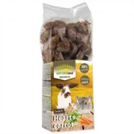   NatureLand Brunch - gabona mentes sárgarépa szívecske rágcsálók részére 150g