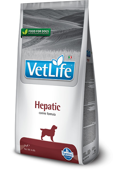 Vet Life Natural Diet Dog Hepatic gyógytáp 2kg - Vet-Plus Ál