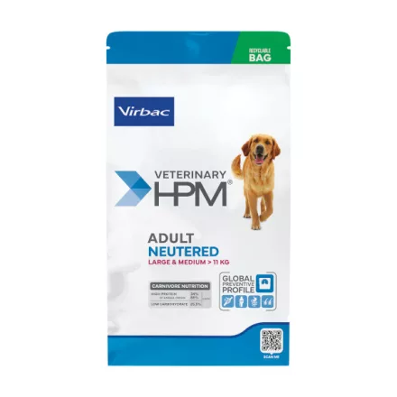 Virbac HPM Adult Neutered Dog Large & Medium száraz eledel 12kg