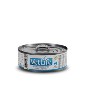   Vet Life Natural Diet Cat konzerv Hypollergenic Pork&potato 85g