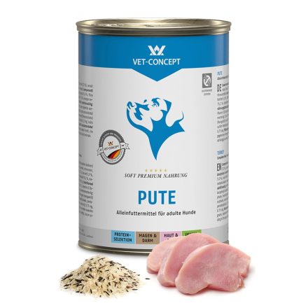 Vet-Concept Dog Pulyka nedves kutyatáp 6x400g