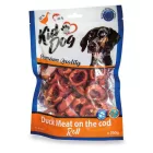 KidDog Duck Meat on the cod roll -kacsahús tőkehaltekercsben -  jutalomfalat kutyák részére 250g