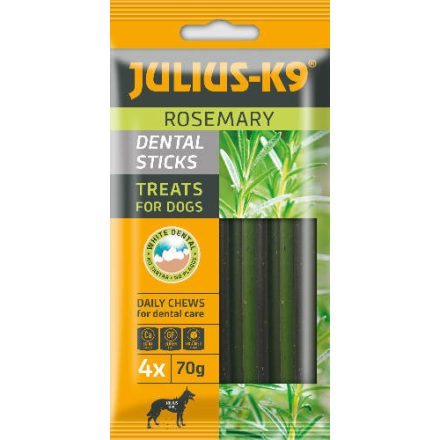 JULIUS K-9 Dental Sticks - jutalomfalat rozmaringgal kutyák részére 70g