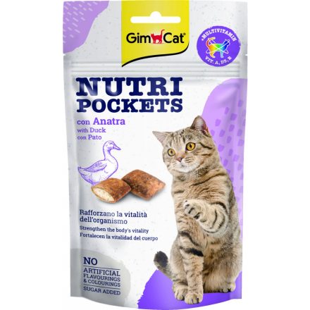 GimCat Nutri Pockets jutalomfalat - Kacsa 60g