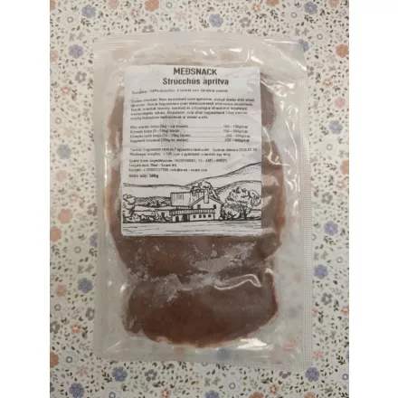 Medsnack fagyasztott strucchús aprítva kutyának 500g 
