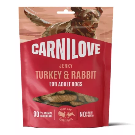 Carnilove Meat Jerky Snack Turkey&Rabbit Bar – pulyka&nyúl - jutalomfalat kutyák részére 100g