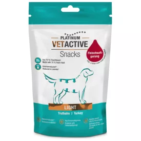   Platinum VETACTIVE Snack Light Turkey jutalomfalat túlsúlyos kutyának pulykahúsból 200g