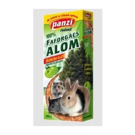   Panzi faforgács alom zöldalma illatú rágcsálóknak 15liter