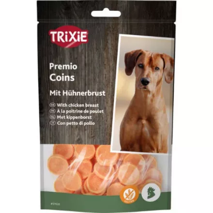 Trixie 31531 Trixie Premio Chicken Coins gluténmentes csirkehús érmék- jutalomfalat kutyáknak 100g