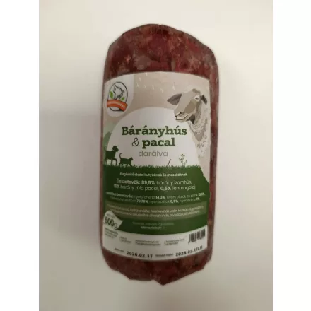 Farkaskonyha Bárányhús és pacal darálva kutyának 500g