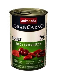 Animonda GranCarno Adult  Marha-kacsaszív 400g - 800g  