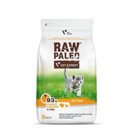 Raw Paleo Kitten Pulyka&Csirke száraz eledel 6kg