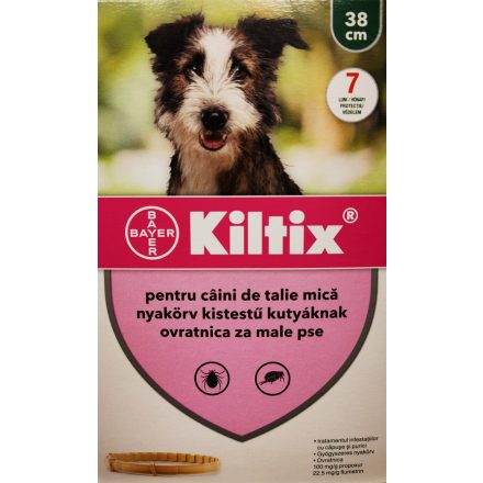 Kiltix kullancs- és bolhairtó nyakörv kisméretű kutyák részére 38 cm  