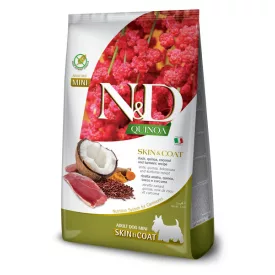   N&D Dog Quinoa Adult Mini Skin&Coat (bőr&szőr) kacsa és kókusz száraz kutyatáp 800g