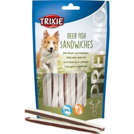 Trixie 31868 Deer Fish sandwiches - jutalomfalat (szarvas,tőkehal) kutyák részére (100g)