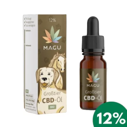 Magu CBD olaj kutyáknak 30 kg felett, 12% 10ml lejárat közeli