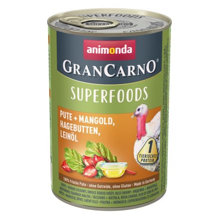Animonda GranCarno Adult Superfoods Csirke Spenót Málna Tökmag 6x400g (82435)