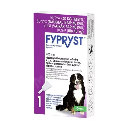 Fypryst spot on 4,02ml kutyák részére XL: 40kg felett 1db