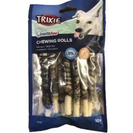   Trixie 31387 Denta Fun Fish Chewing Rolls - jutalomfalat (hal) kutyák részére (10db/12cm) 75g