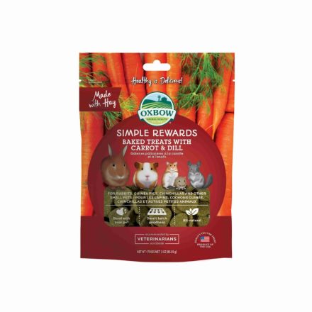 Oxbow Simple Rewards Carrot and Dill jutalomfalat rágcsálóknak 60g