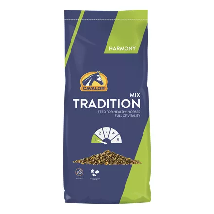 Cavalor Tradition Mix zabmentes müzli hobbi és érzékeny gyomrú lovaknak 20kg (472471)
