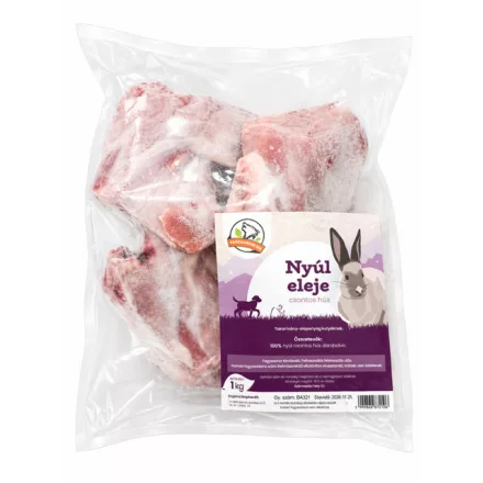 Farkaskonyha Nyúl eleje csontos hús kutyának 1kg 