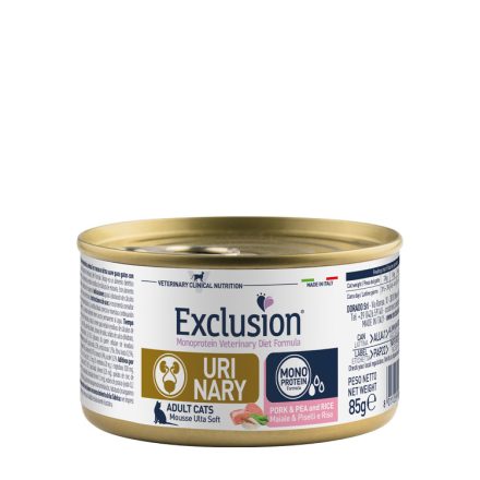 Exclusion Veterinary Diet Cat Urinary Pork&Pie and Rice konzerv macskának 85g