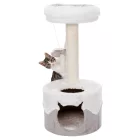 Trixie 43794 Nuria Scratching Post - fehér/szürke kaparófa-macskabútor macskáknak 