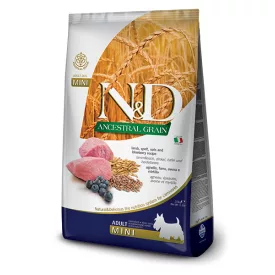   N&D Dog Ancestral Grain Adult mini lamb & blueberry (bárány-áfonya) száraz kutyatáp 2,5kg