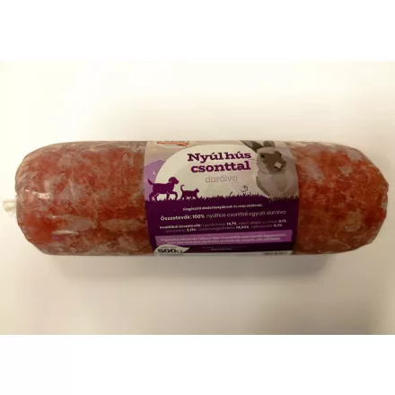 Farkaskonyha Nyúlhús csonttal darálva kutyának 500g 