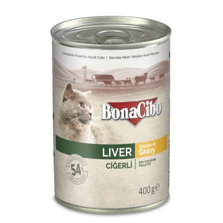 Bonacibo Canned Cat májas konzerv macskáknak 400g