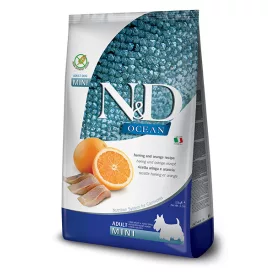   N&D Dog Ocean adult mini hering & orange (hering & narancs) száraz kutyatáp 2,5kg