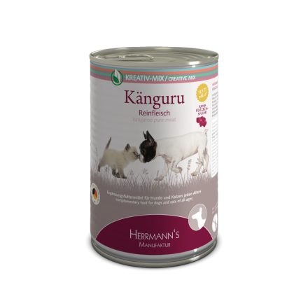 Herrmanns 100% kenguruhús monoprotein kizárásos diétához kutyáknak és macskáknak 6 x 400g