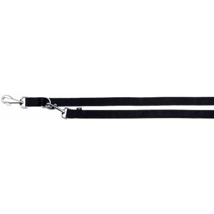 Trixie 13961 Classic Adjustable - állítható póráz - fekete (M-L) 2m/20mm