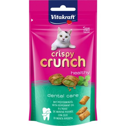 Vitakraft Crispy Crunch Dental care - fogerősítő jutalomfalat macskák részére 60g