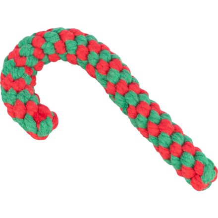 Trixie 92597 Playing Rope Xmas Candy cane - karácsonyi kötéljáték kutyák részére 19cm