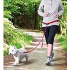 Trixie 12765 Waist Belt - futópóráz - piros/fekete - (60-130cm/25mm)