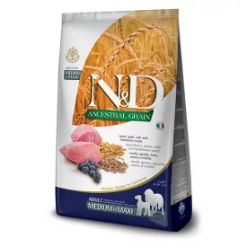   N&D Dog Ancestral Grain Adult medium & maxi lamb & blueberry (bárány&áfonya) száraz kutyatáp 12kg